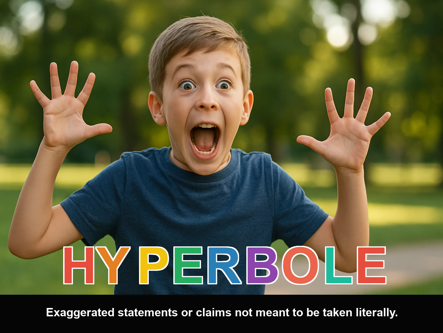 English Illustration for hyperbole